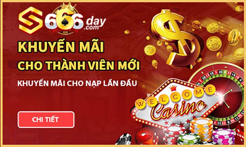 Thưởng 100% nạp tiền cho thành viên mới